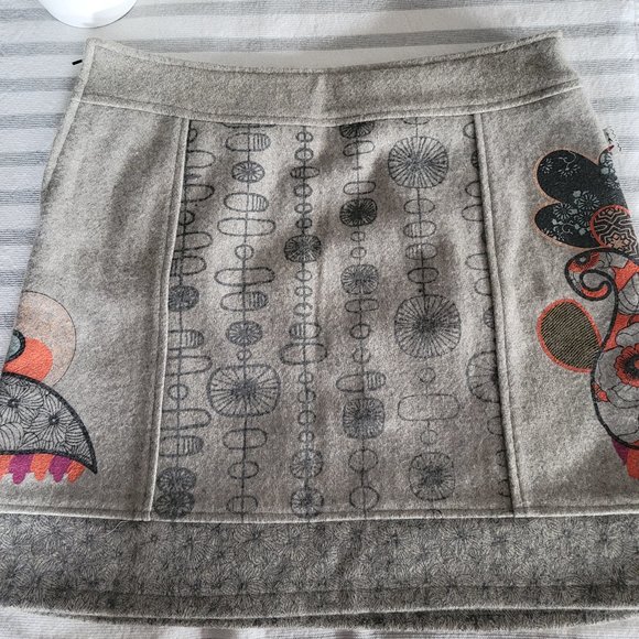 Savage Culture Grey Wool lined skirt - Picture 5 of 11